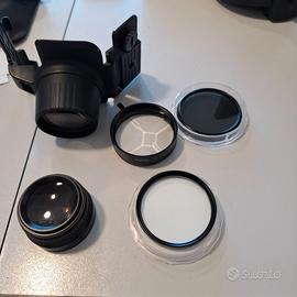 Kit lenti smartphone + filtri fotografici CPL ND P
