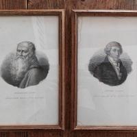 Coppia di incisioni ottocentesche incorniciate