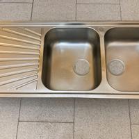 Lavandino Cucina Acciaio Inox Doppia Vasca Incasso