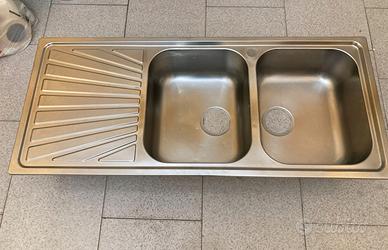 Lavandino Cucina Acciaio Inox Doppia Vasca Incasso
