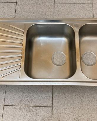 Lavandino Cucina Acciaio Inox Doppia Vasca Incasso