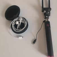 Asta per selfie + auricolari iPhone