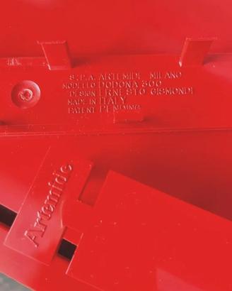 libreria DODONA ROSSA H 280 artemide design