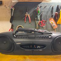 SANYO BASSXPANDER RADIO LETTORE CD MC