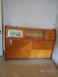 Letto ribaltabile con scrittoio anni 50/60