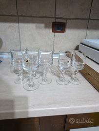 set 6 bicchieri in cristallo