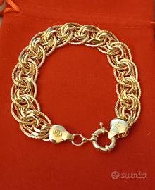 Bracciale maglia Bizantina  Placcato ORO18K cm20