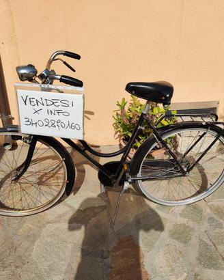bicicletta donna  nera
