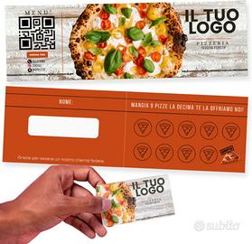 Tessere Fedeltà di Carta Pieghevoli Personalizzat