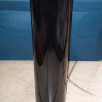 lampada cilindro vetro nero lucido 