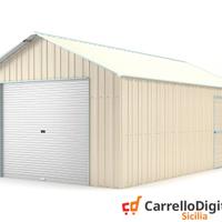 Baracca cantiere 438x724 saracinesca 585kg beige