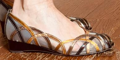 Décolleté zeppa , spuntata,N38 “ Rimondi”