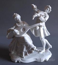 Gruppo statuetta porcellana Ginori Capodimonte