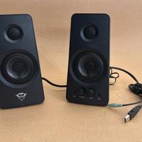 Casse Trust 21202 Altoparlanti Nero/Rosso 18W