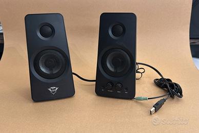 Casse Trust 21202 Altoparlanti Nero/Rosso 18W