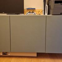 Mobile Ikea BESTA con top in vetro 
