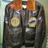 Schott G-1 Top Gun Leather Bomber Jacket