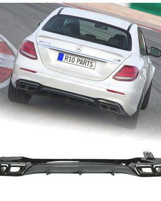 DIFFUSORE MERCEDES W213 16-20 LOOK AMG E63 NERO LU