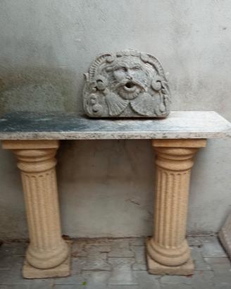 coppia colonine in pietra leccese 