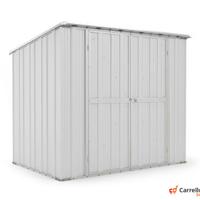 Casetta in lamiera box Acciaio 231x175 bianco