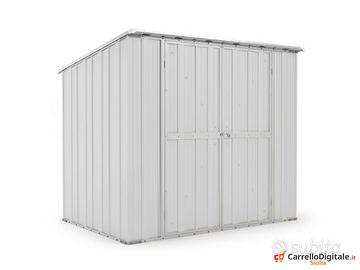 Casetta in lamiera box Acciaio 231x175 bianco