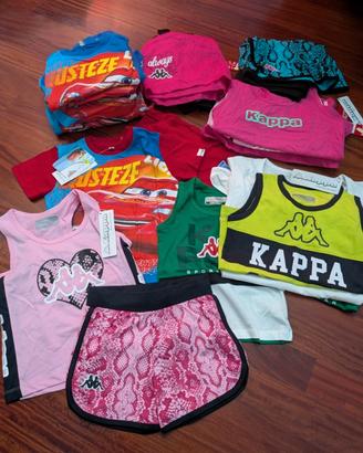 lotto stock 12 pezzi bimbo/a kappa Disney 