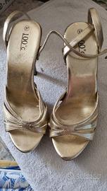 Scarpe con plateau e tacco cm 12,