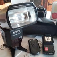Flash TTL Canon / Nikon + Trigger e Batterie