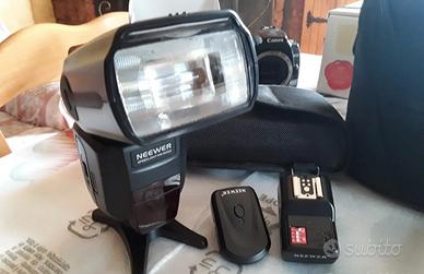 Flash TTL Canon / Nikon + Trigger e Batterie