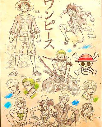 One Piece - Stampa Artistica Concept Art