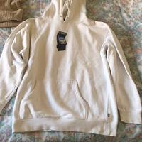 HUF felpa con cappuccio bianca