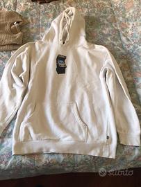 HUF felpa con cappuccio bianca