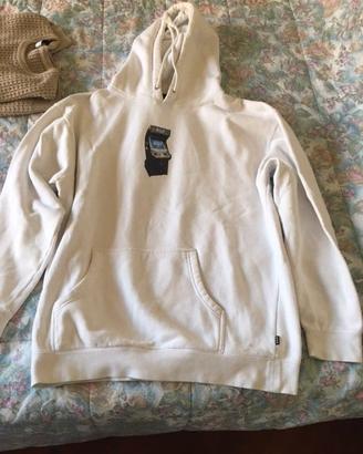 HUF felpa con cappuccio bianca