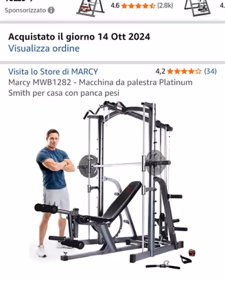 Marcy MWB 1282 Macchina da palestra Platinum Smith