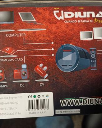 MEDIA PLAYER WDMP800HD FULL-HD