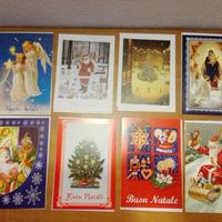Lotto 50 pezzi biglietti di Auguri Natale e Pasqua