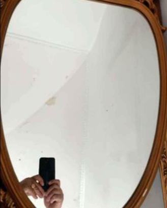 Specchio in legno antico stile inglese 