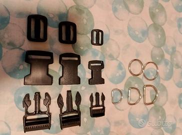 anelli saldati  e fibie per cucito