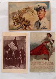 Lotto 3 Cartoline Militari Originali WWI WWII