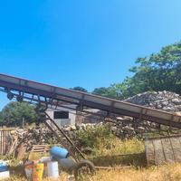 scala a nastro x paglia fieno e legna ,motore elet