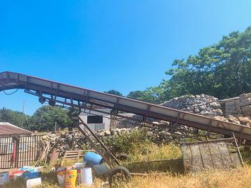 scala a nastro x paglia fieno e legna ,motore elet