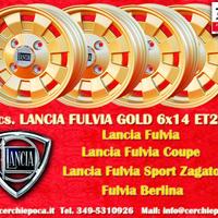 4 cerchi Lancia CD28 6x14 ET22.5 Fulvia 2000