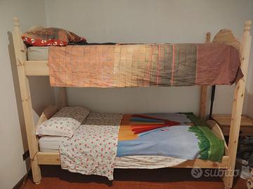 Letto castello sverniciato