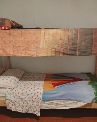Letto castello sverniciato