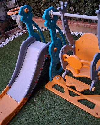 scivolo con altalena per bambini HOMCOM
