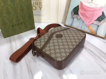 Borsa Messenger Gucci con incastro