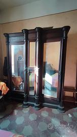 Antico Armadio 3 Ante '800 - Specchi al Mercurio