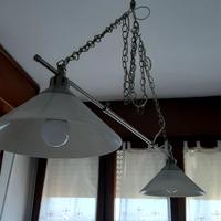lampadario a doppia luce