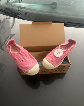 Scarpe da bimba in tela cienta