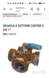 valvola 3 vie caleffi completa di accessori